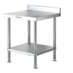 Simply Stainless SS02.7.0450 450mm w x 700mm d x 900mm h WORK BENCH WITH SPLASHBACK